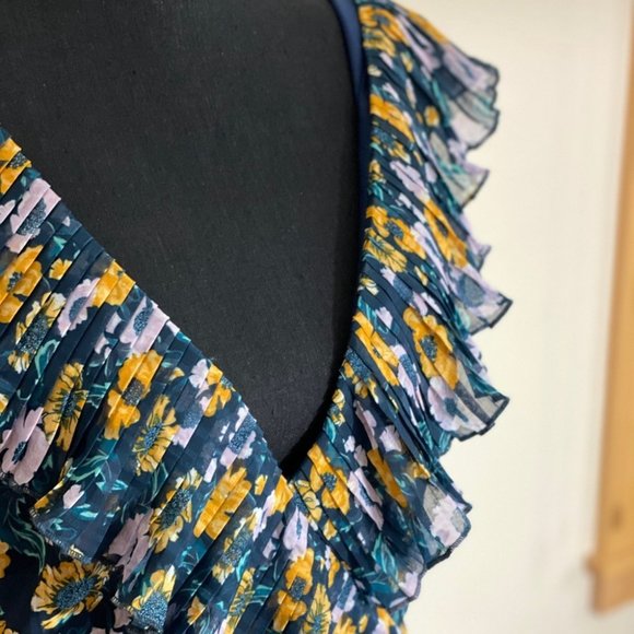 REVOLVE Ruffle Floral Mini Dress Light it Up TALULAH LA MAISON SZ XXL NWT!! - Picture 7 of 14